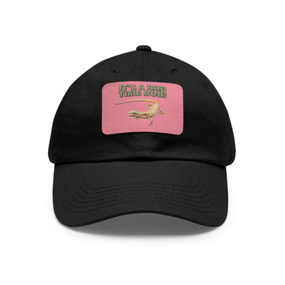 RidgeBrand ‘Bad Time Bob’ Leather Patch Dad Hat