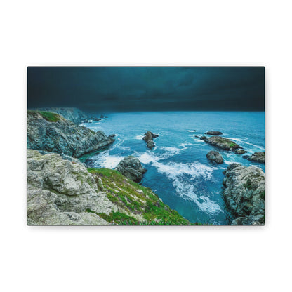 Serene Coastal Landscape Canvas Wall Art