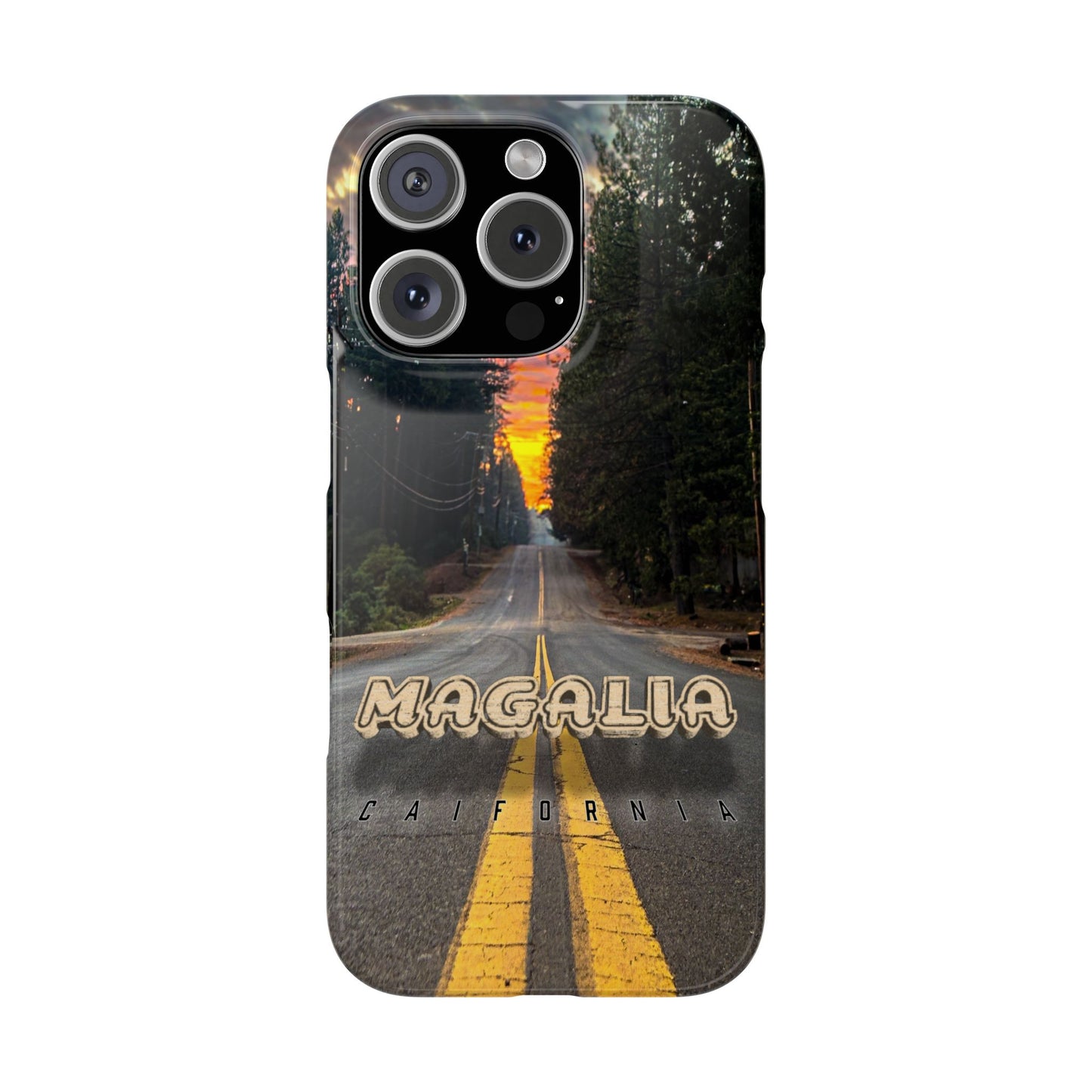 “Magalia Sunset Roadway” Phone Case