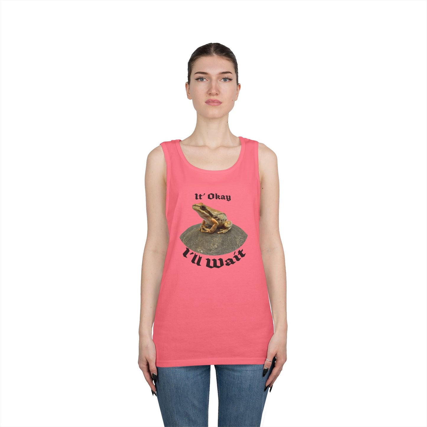 “It’s Okay, I’ll Wait” Funny Frog Tank Top