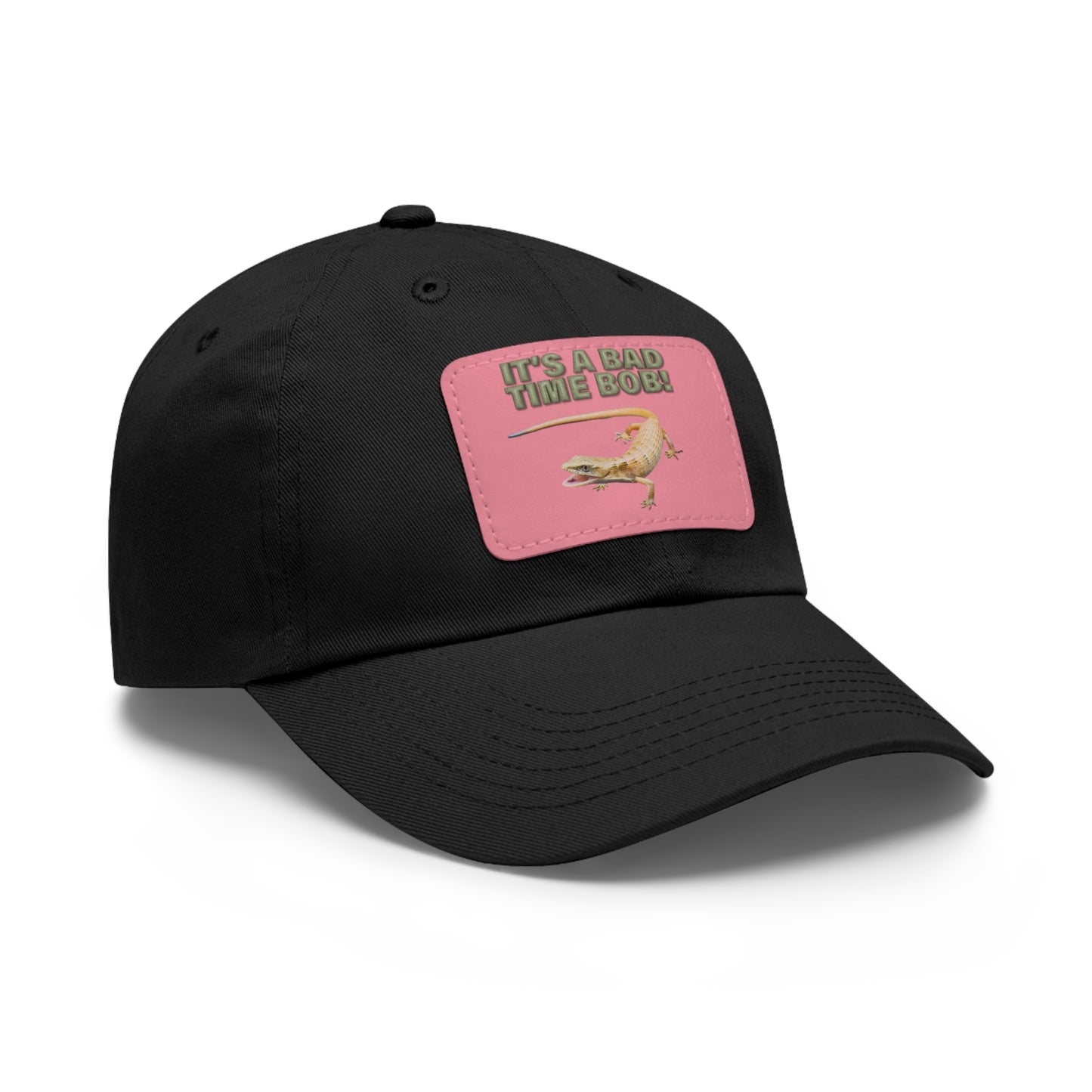 RidgeBrand ‘Bad Time Bob’ Leather Patch Dad Hat