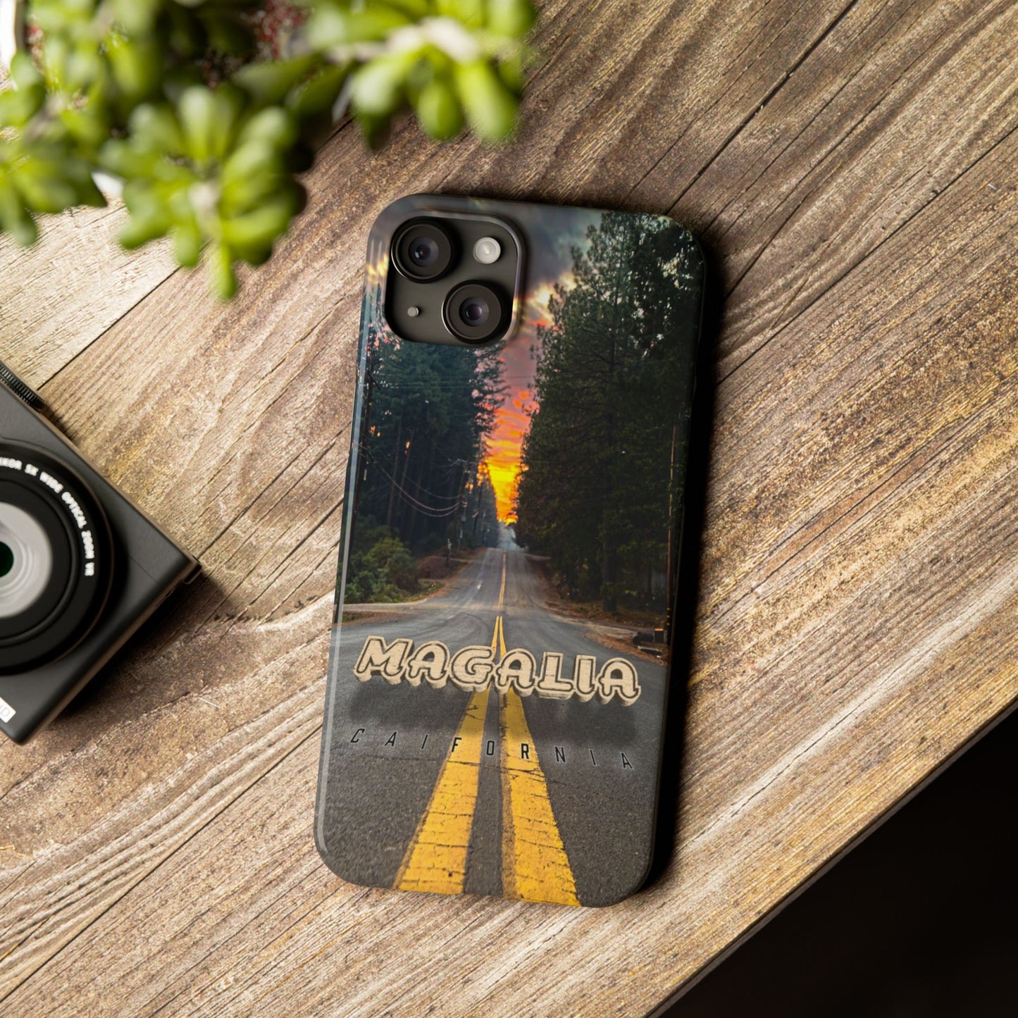 “Magalia Sunset Roadway” Phone Case