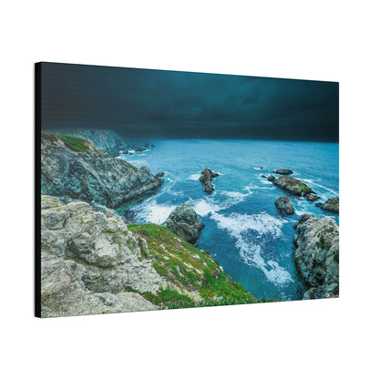 Serene Coastal Landscape Canvas Wall Art