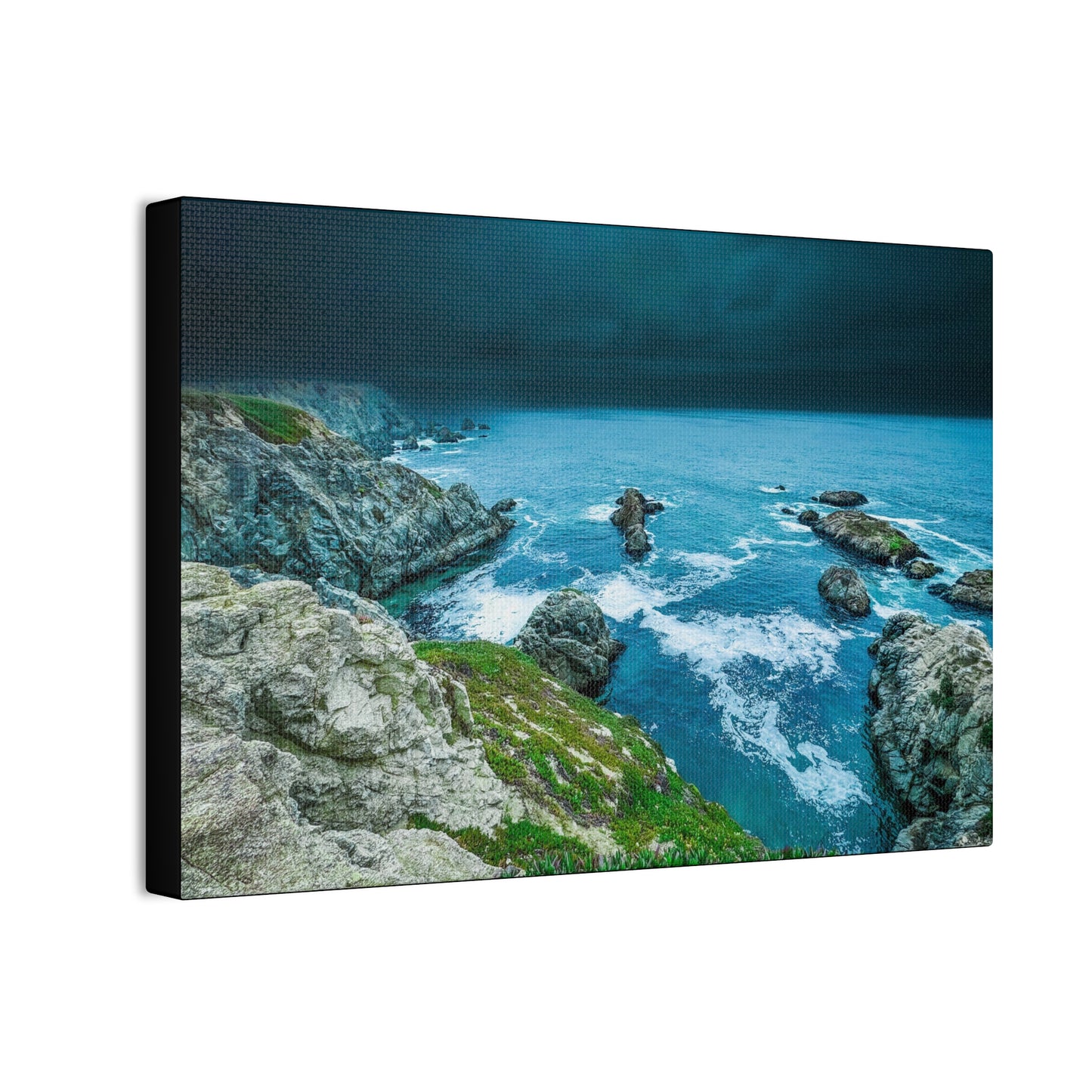 Serene Coastal Landscape Canvas Wall Art